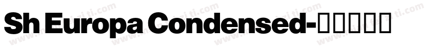 Sh Europa Condensed字体转换